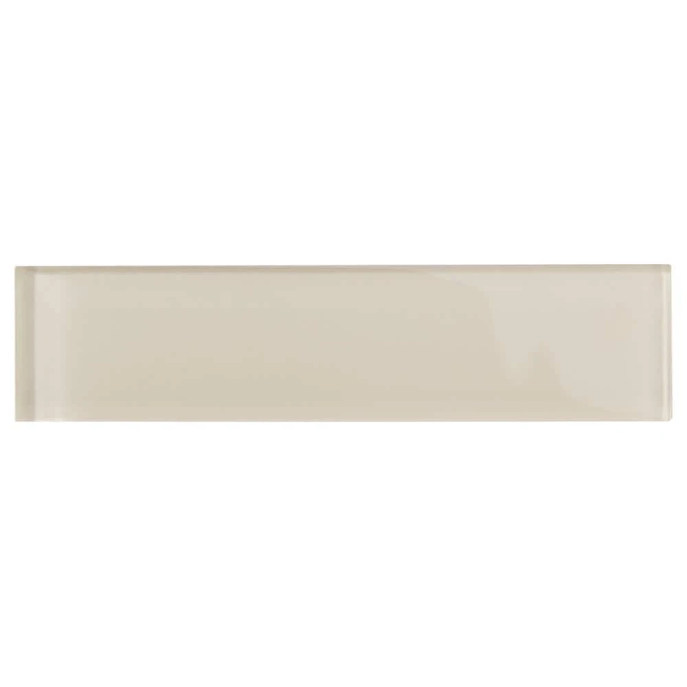 Contempo Beige 2 in. x 8 in. x 8mm Polished Glass Floor and Wall Tile (36 pieces 4 sq.ft./Box) by Ivy Hill Tile - Image 4