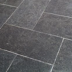 Reno Black 18 in. x 36 in. Satin Marble Floor and Wall Tile (9 sq. ft. / Case) by Ivy Hill Tile