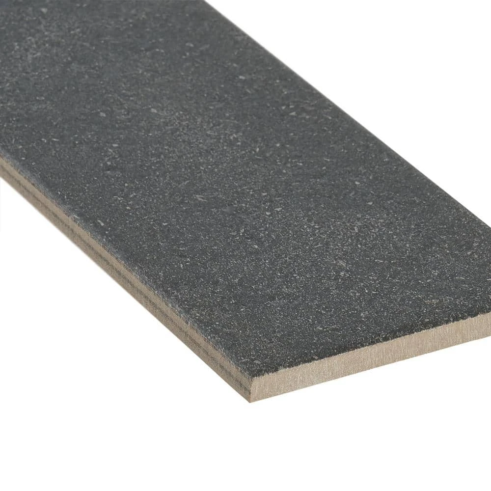 Sanskrit Black 3.89 in. x 19.37 in. Matte Porcelain Floor and Wall Tile (7.85 sq. ft./Case) by Ivy Hill Tile - Image 5