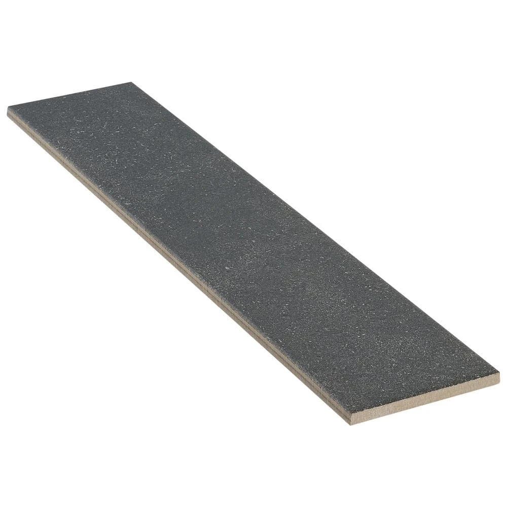 Sanskrit Black 3.89 in. x 19.37 in. Matte Porcelain Floor and Wall Tile (7.85 sq. ft./Case) by Ivy Hill Tile - Image 4