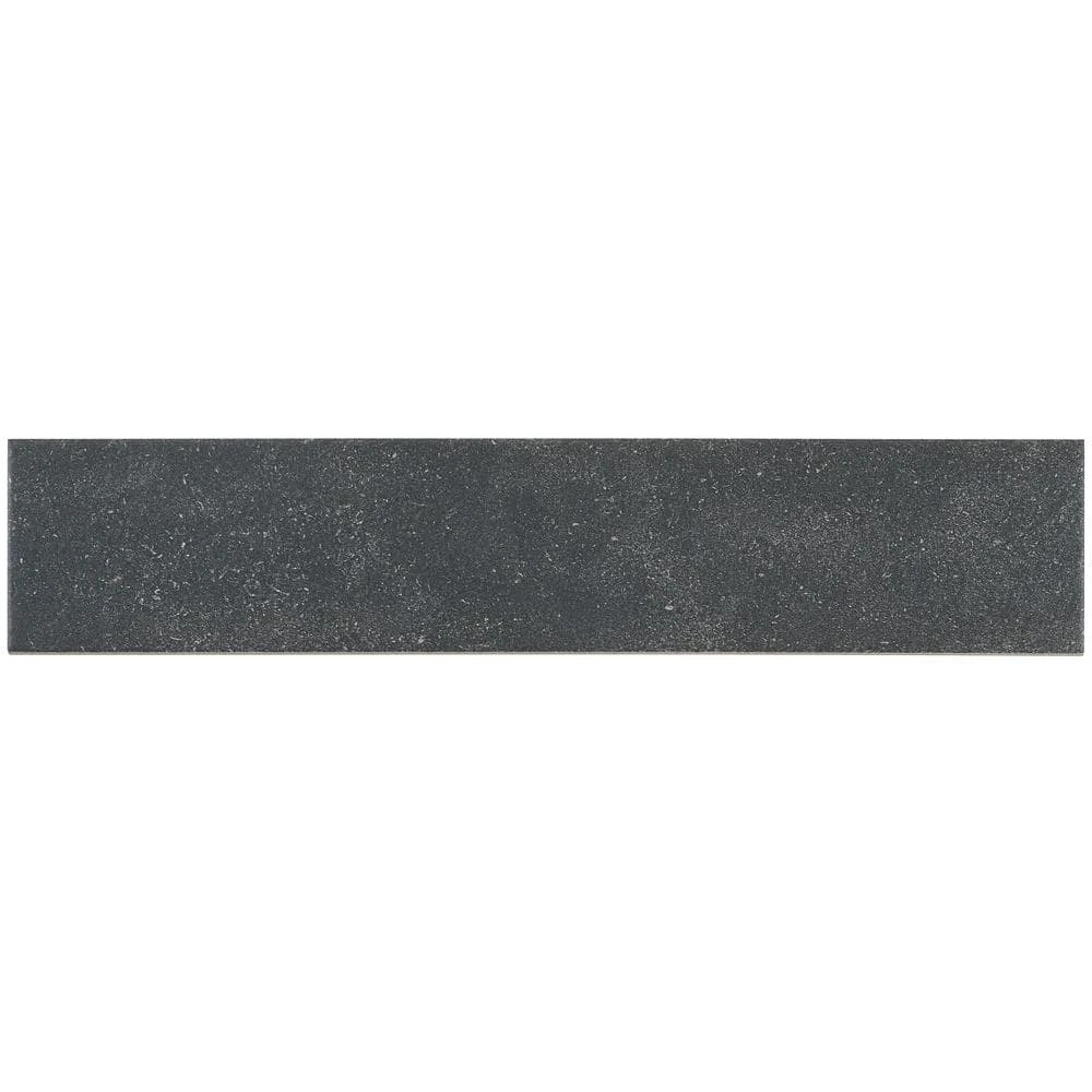 Sanskrit Black 3.89 in. x 19.37 in. Matte Porcelain Floor and Wall Tile (7.85 sq. ft./Case) by Ivy Hill Tile - Image 3