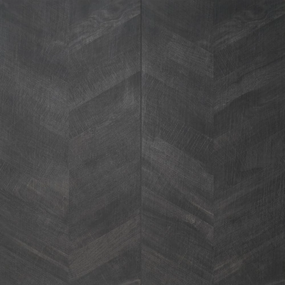 Montgomery Chevron Black 24 in. x 48 in. Matte Porcelain Floor and Wall Tile (15.49 sq. ft./Case) by Ivy Hill Tile