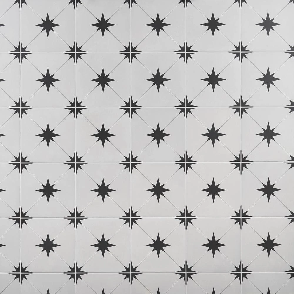 Polaris Blanco 9 in. x 9 in. Matte Porcelain Floor and Wall Tile (10.76 sq. ft./Case) by Ivy Hill Tile