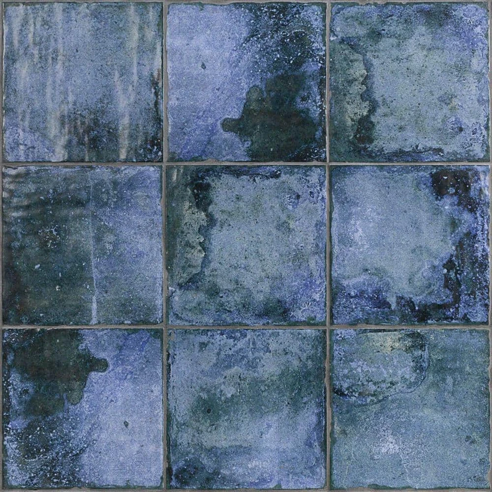 Angela Harris Blue 8 in. x 8 in. Matte Ceramic Floor and Wall Tile (10.76 sq. ft./Case) by Ivy Hill Tile - Image 4