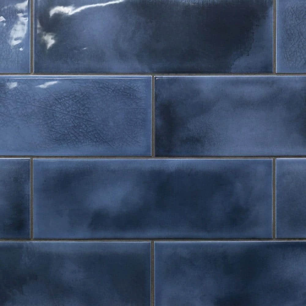 Piston Camp Blue 4 in. x 12 in. 7mm Glazed Ceramic Subway Wall Tile (34-piece 10.97 sq. ft. / box) by Ivy Hill Tile - Image 8
