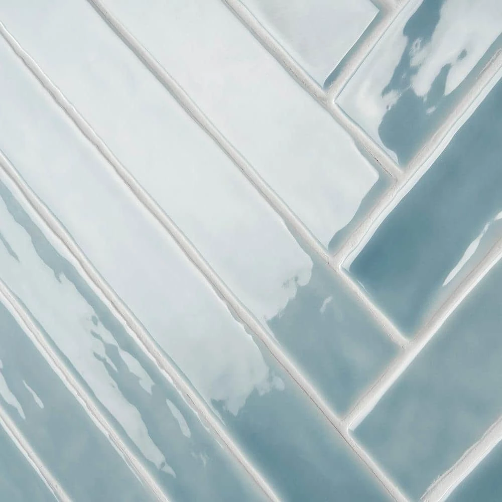 Nantucket Blue 2 in. x 20 in. Crackled Ceramic Wall Tile (5.38 sq. ft./Case) by Ivy Hill Tile - Image 6