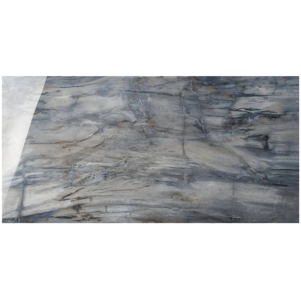 Selawood Blue 11.71 in. x 23.5 in. Polished Porcelain Floor and Wall Tile (11.62 sq. ft./Case) by Ivy Hill Tile - Image 4