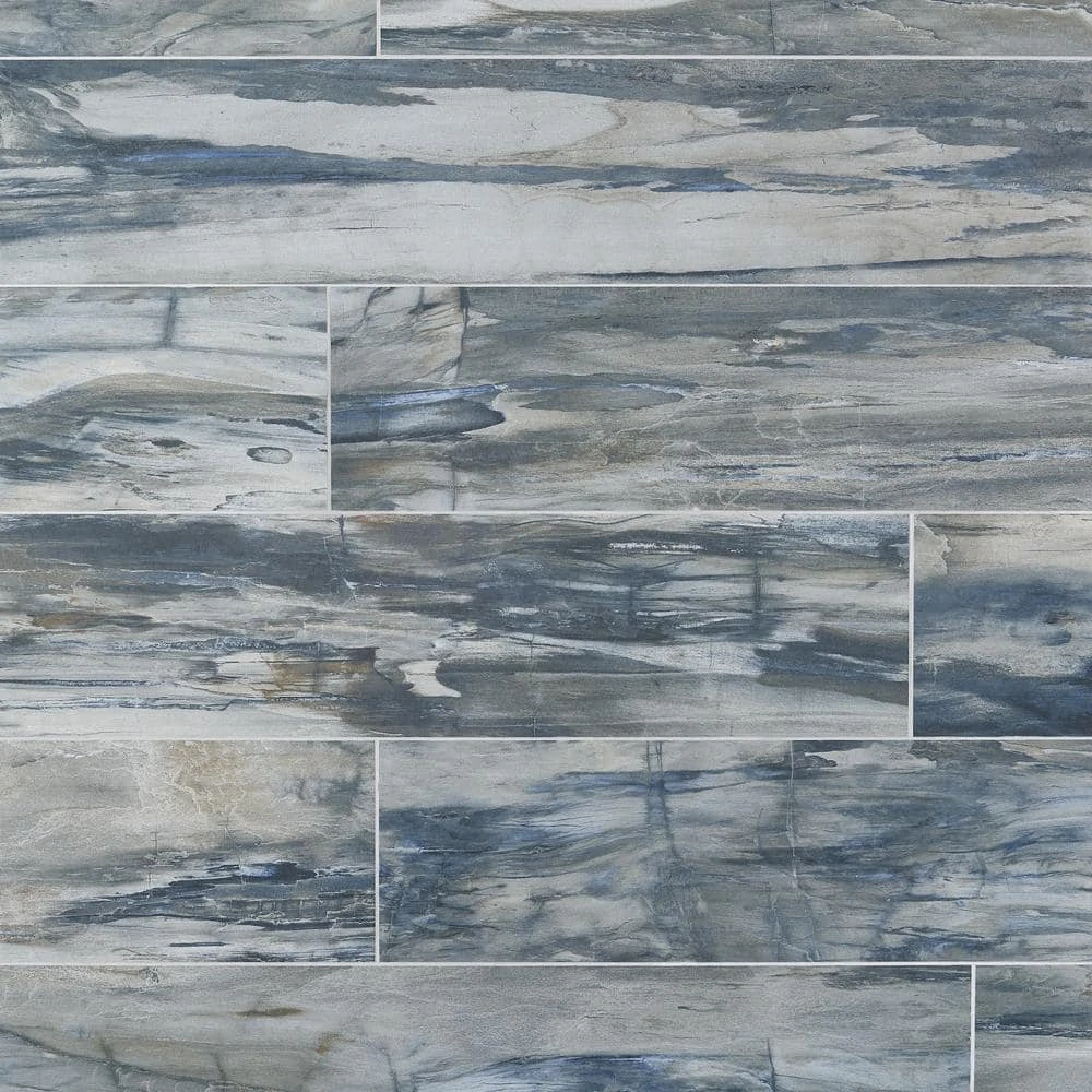 Selawood Blue 7.78 in. x 47.09 in. Matte Porcelain Floor and Wall Tile (15.49 sq. ft./Case) by Ivy Hill Tile - Image 3