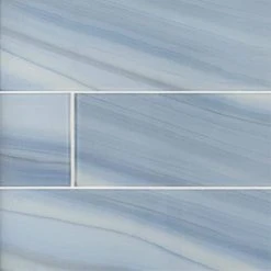 Orbit Blue 4 in. x 16 in. Linear Glossy Glass Wall Tile (17.76 sq.ft./Case) by Jeffrey Court