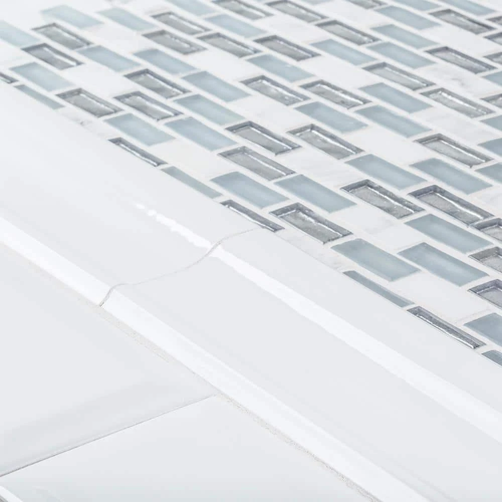 Alaskan Chill Blue 11.5 in. x 11.625 in. Interlocking Mixed Glass and Stone Mosaic Tile (14.83 sq. ft./Case) by Jeffrey Court - Image 4