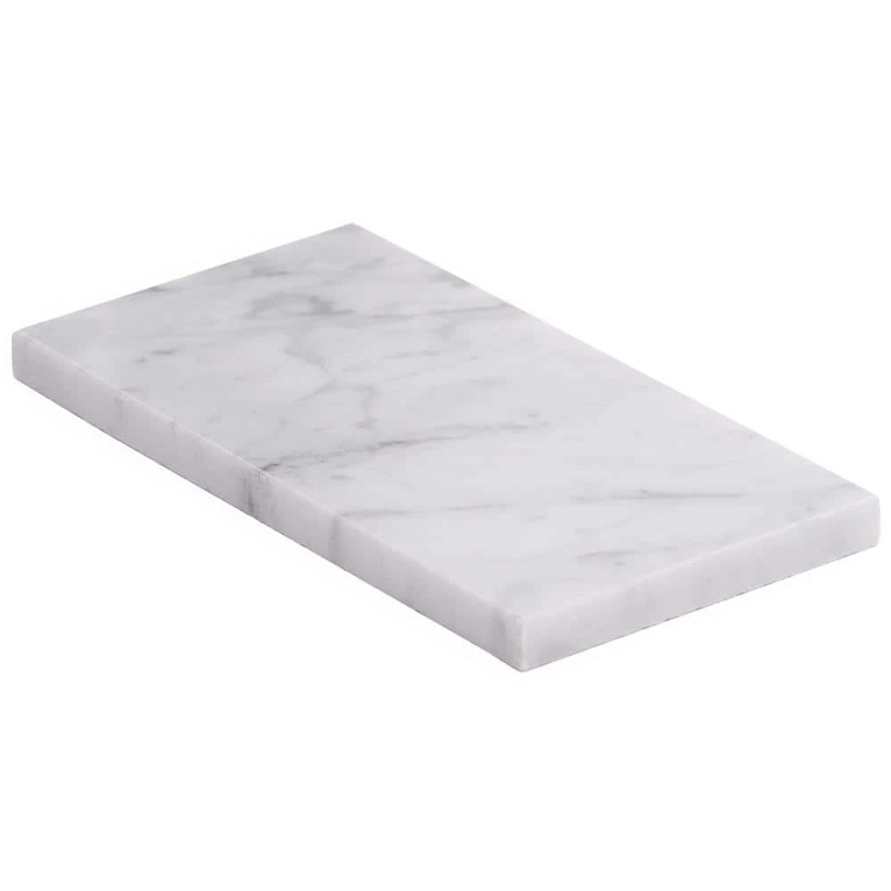 White Carrara 3 in. x 6 in. x 9mm Polished Marble Subway Tile (40 pieces / 5 sq. ft. / box) by Ivy Hill Tile - Image 9
