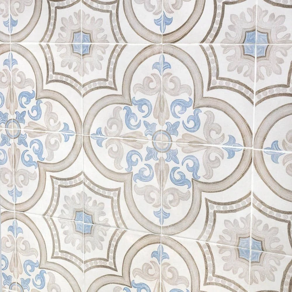 Valencia Daiza Encaustic 8 in. x 8 in. 9mm Matte Porcelain Floor and Wall Tile (26-piece 11.19 sq. ft. / box) by Ivy Hill Tile - Image 6