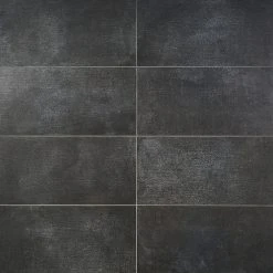 Thunderstruck Dark Gray 11.69 in. x 23.50 in. Matte Porcelain Floor and Wall Tile (11.62 sq. ft./Case) by Ivy Hill Tile