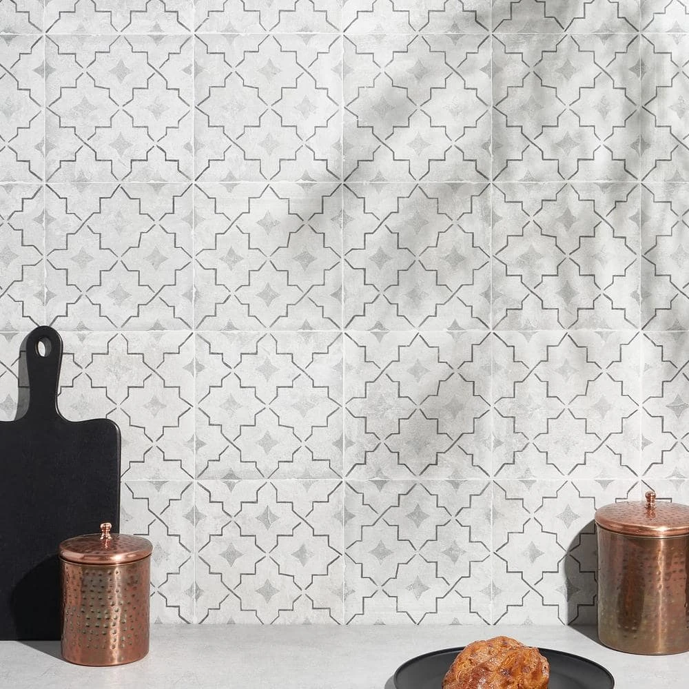 Patras Deco Como 7.87 in. x 7.87 in. Matte Porcelain Floor and Wall Tile (10.76 sq. ft./Case) by Ivy Hill Tile - Image 8