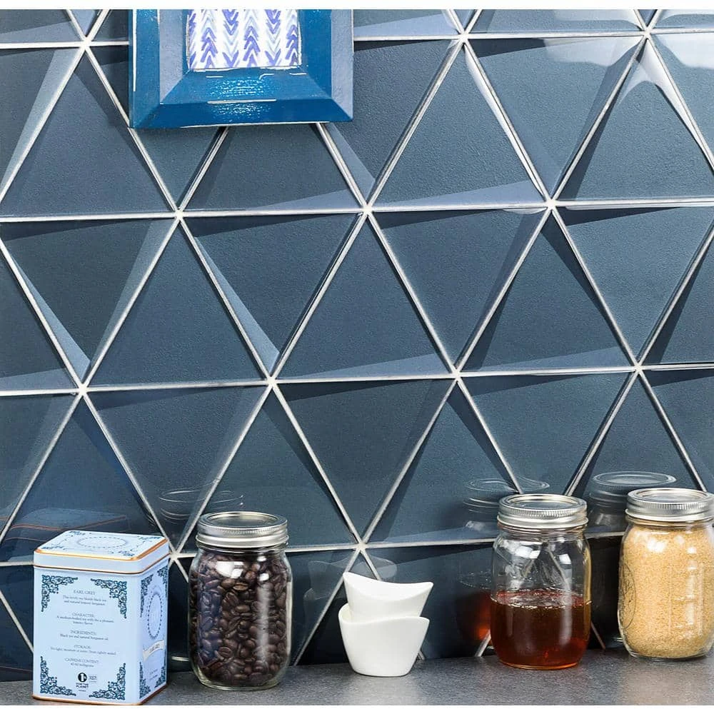 Wister Dusk 5.19 in. x 12.06 in. 12mm Polishded Glass Mosaic Wall Tile (0.43 sq. ft. per Sheet) by Ivy Hill Tile - Image 2