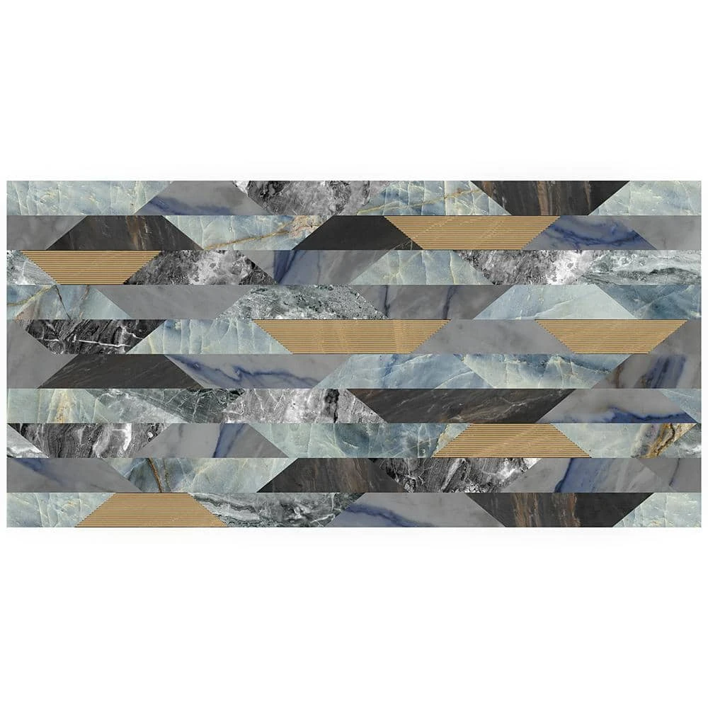 Daze Stone Geometric Striped 24 in. x 48 in. Matte Porcelain Floor and Wall Tile (1 piece / 7.75 sq. ft. / case) by Ivy Hill Tile - Image 4