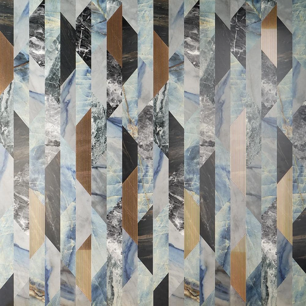 Daze Stone Geometric Striped 24 in. x 48 in. Matte Porcelain Floor and Wall Tile (1 piece / 7.75 sq. ft. / case) by Ivy Hill Tile