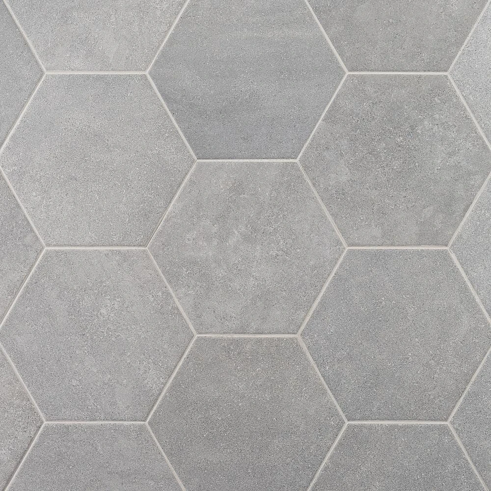 Sanskrit Gray Hex 8.86 in. x 10.20 in. Matte Porcelain Floor and Wall Tile (9.47 sq. ft./Case) by Ivy Hill Tile - Image 7