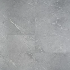 Cippia Marble Gray 12 in. x 24 in. Waterproof Rigid Core Click-Lock Luxury Vinyl Tile Flooring (28.04 sq. ft. / case) by Ivy Hill Tile