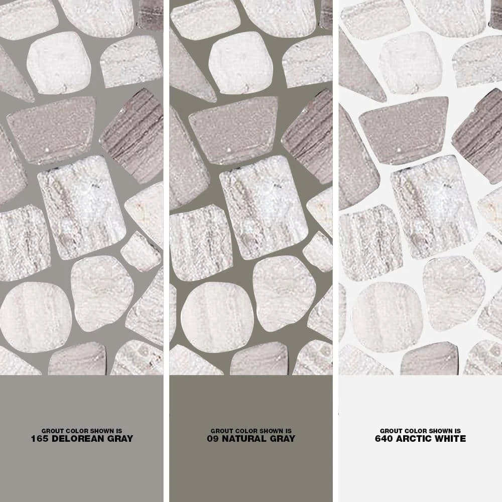 Bailey Grey Pebble 12 in. x 12 in. Honed Grey Limestone Wall and Floor Mosaic Tile (1 sq. ft./Each) by Jeffrey Court - Image 4