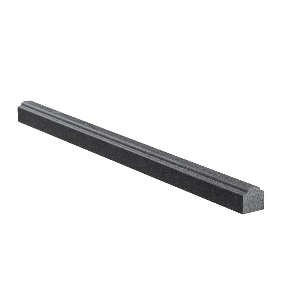 Basalt Gray 0.75 in. x 12 in. Honed Basalt Wall Pencil Tile (1 Linear Foot) by Jeffrey Court - Image 4