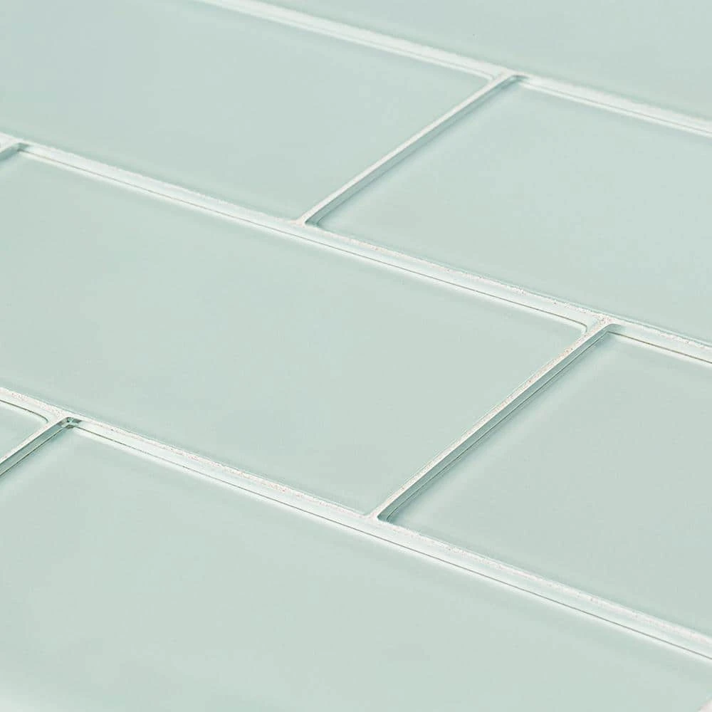 Siberian Gloss Green 11.625 in. x 11.625 in. Interlocking Gloss Glass Mosaic Tile (9.38 sq. ft./Case) by Jeffrey Court - Image 5