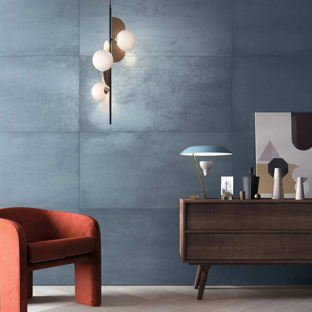 Forge Indigo 24 in. x 12 in. Matte Porcelain Floor and Wall Tile (7 Pieces, 13.56 Sq. Ft. /Case) by Ivy Hill Tile - Image 2