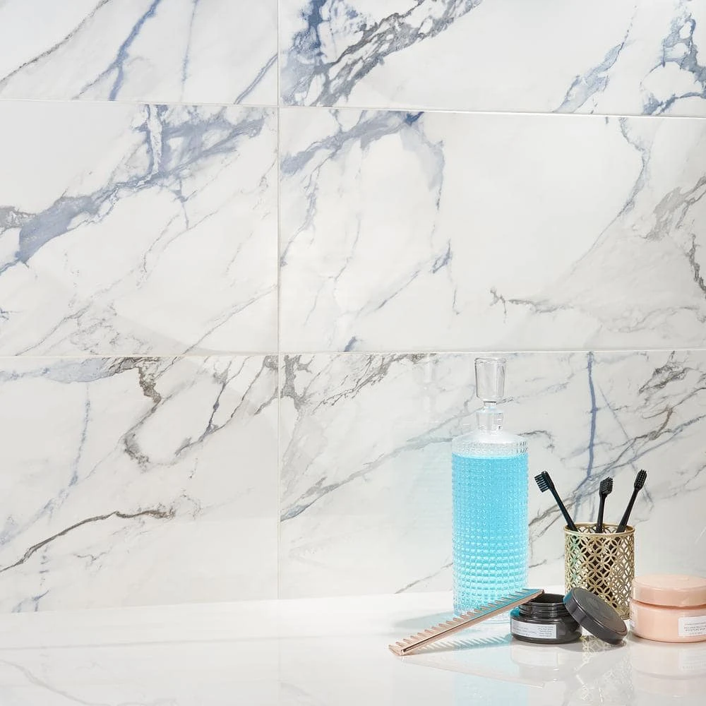 Calacatta Indigo 12 in. x 24 in. Polished Porcelain Floor and Wall Tile (6-Piece, 11.62 sq. ft./Case) by Ivy Hill Tile - Image 2