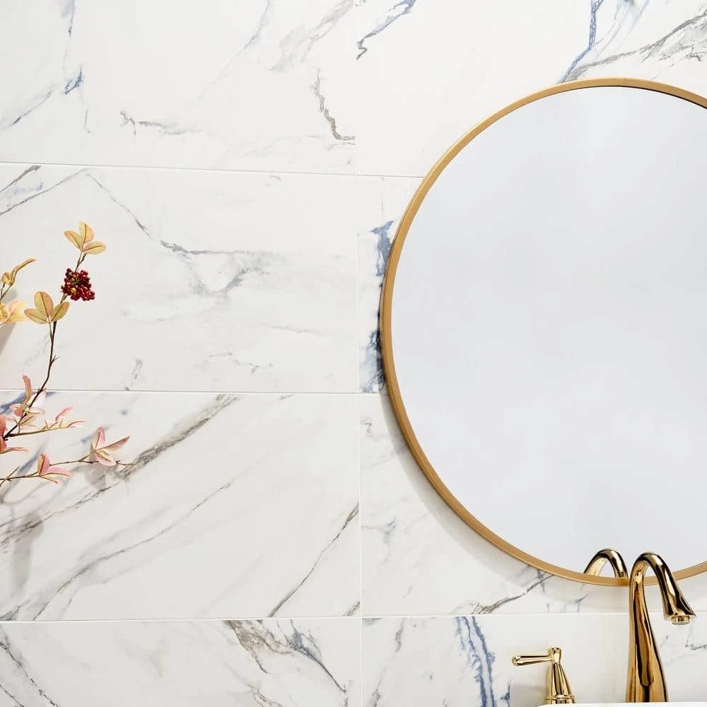 Calacatta Indigo 12 in. x 24 in. Matte Porcelain Floor and Wall Tile (6 pieces/11.62 sq. ft./Case) by Ivy Hill Tile - Image 2