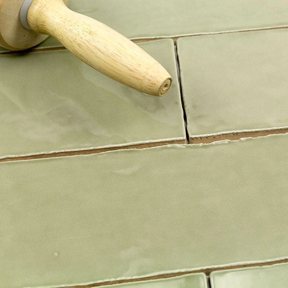 Catalina Kale 3 in. x 12 in. x 8 mm Polished Ceramic Subway Wall Tile (10.76 sq.ft./case) by Ivy Hill Tile - Image 2