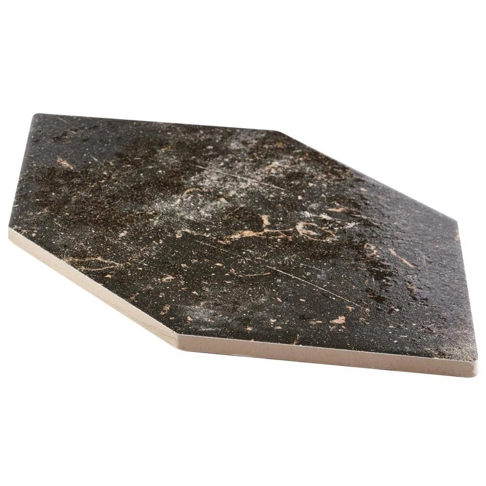 Merci Hex Magma 6.69 in. x 12.99 in. Matte Porcelain Floor and Wall Tile (8.39 sq. ft./Case) by Ivy Hill Tile - Image 5