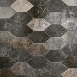Merci Hex Magma 6.69 in. x 12.99 in. Matte Porcelain Floor and Wall Tile (8.39 sq. ft./Case) by Ivy Hill Tile