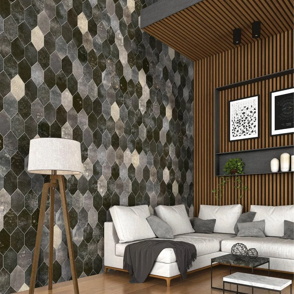 Merci Hex Magma 6.69 in. x 12.99 in. Matte Porcelain Floor and Wall Tile (8.39 sq. ft./Case) by Ivy Hill Tile - Image 8