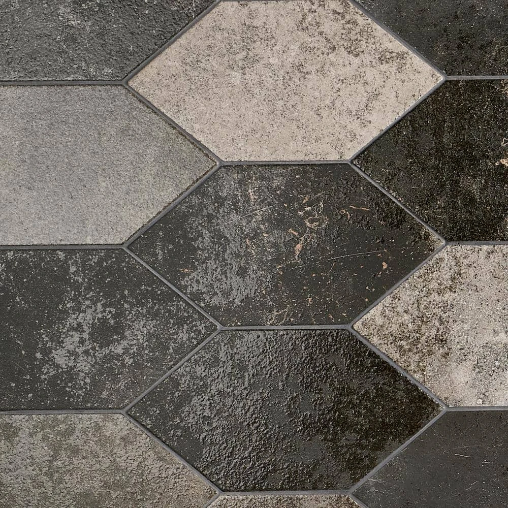 Merci Hex Magma 6.69 in. x 12.99 in. Matte Porcelain Floor and Wall Tile (8.39 sq. ft./Case) by Ivy Hill Tile - Image 3