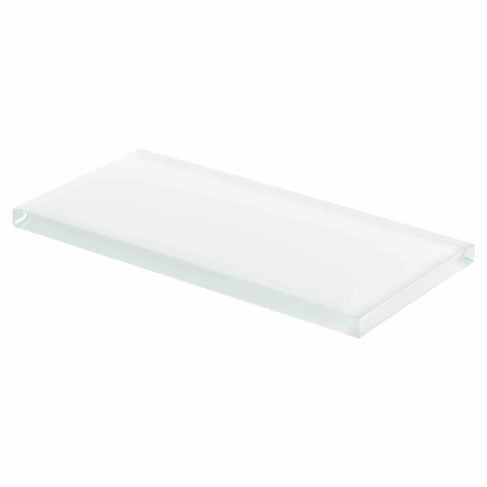 Morning Mist Blue 3 in. x 6 in. Subway Glossy Glass Wall Tile (10 sq. ft./Case) by Jeffrey Court - Image 3