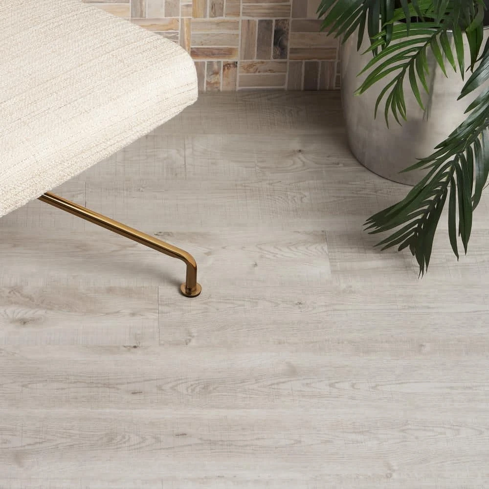 Lexington 28 mil 6 in. W x 48 in. Misty Sky Glue-Down Waterproof Luxury Vinyl Plank Flooring (20 sq. ft./case) by Ivy Hill Tile - Image 2