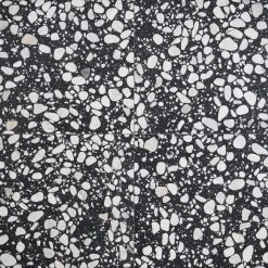 Terra Italia Nero 23.62 in. x 23.62 in. Honed Marble Terrazzo Floor and Wall Tile (3.87 sq. ft./Each) by Ivy Hill Tile