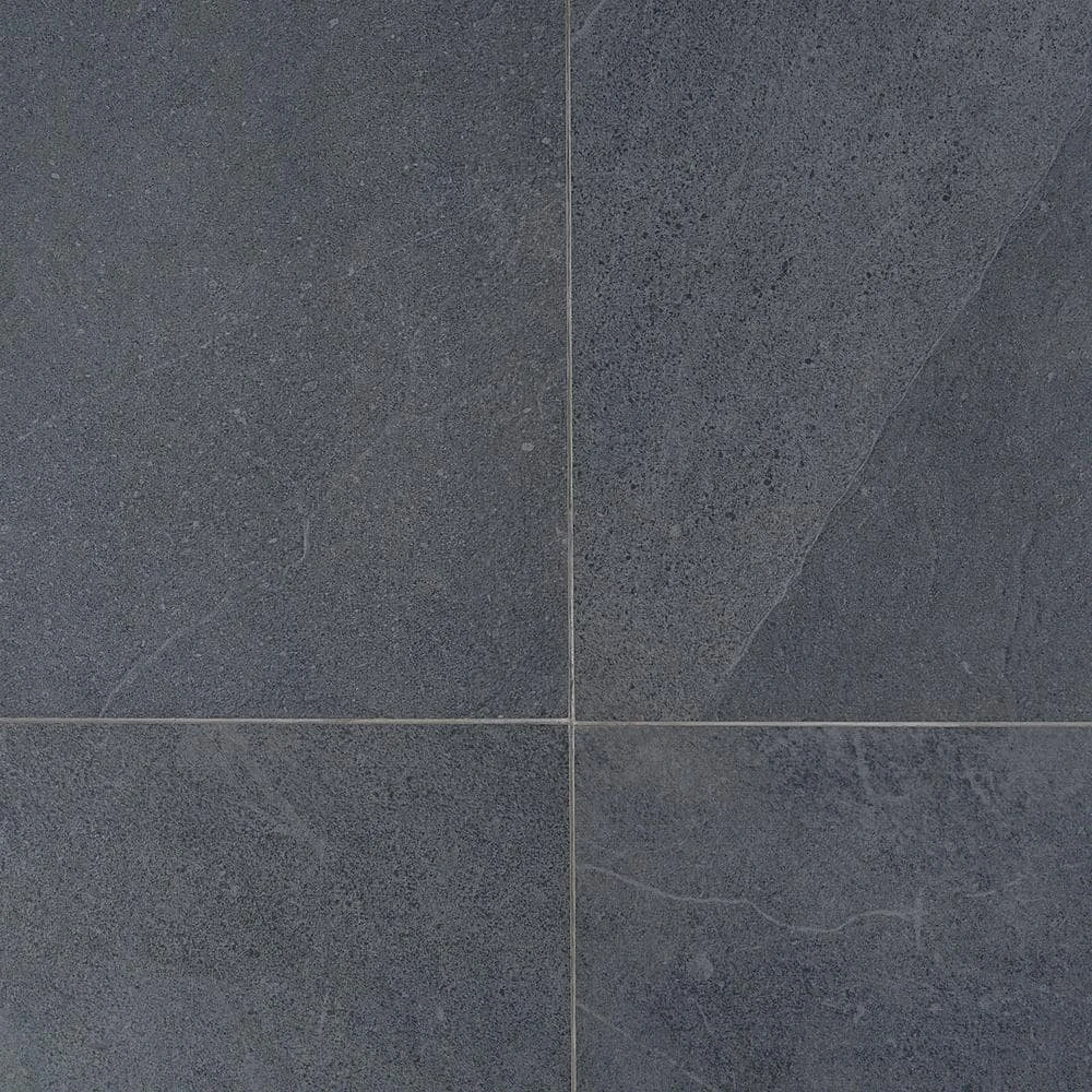Copley Nero 24 in. x 24 in. x 10mm Matte Stone Look Porcelain Floor and Wall Tile (4-piece / 15.49 sq. ft. / box) by Ivy Hill Tile - Image 4