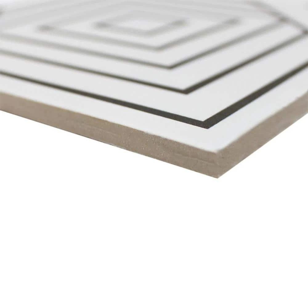 Script Line Positive 7.87 in. x 7.87 in. Matte Porcelain Floor and Wall Tile (10.32 sq. ft./Case) by Ivy Hill Tile - Image 4