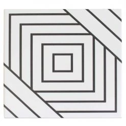 Script Line Positive 7.87 in. x 7.87 in. Matte Porcelain Floor and Wall Tile (10.32 sq. ft./Case) by Ivy Hill Tile