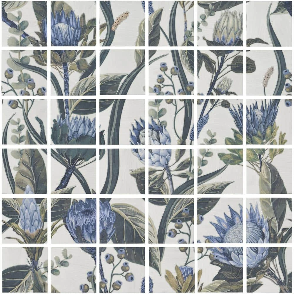 Angela Harris Native Protea 7.87 in. x 7.87 in. Matte Porcelain Floor and Wall Mural Tile (15.49 sq. ft./Case) by Ivy Hill Tile - Image 7