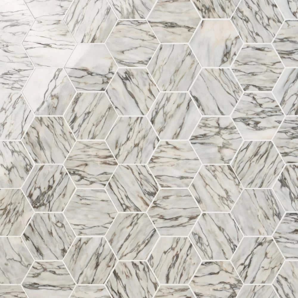 Alia Salazar 11.5 in. x 13.97 in. Polished Marble Mosaic Tile (0.87 sq. ft./Each) by Ivy Hill Tile
