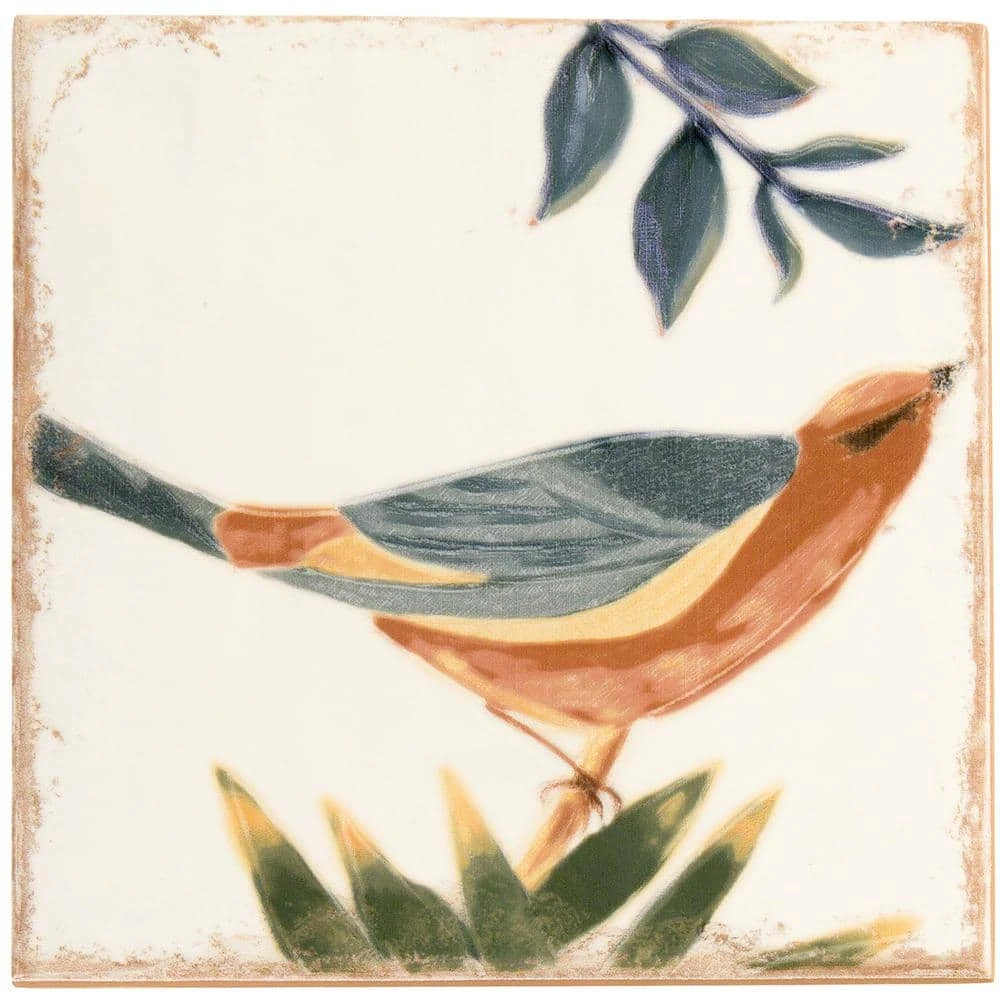 Angela Harris Sonata Decor 8 in. x 8 in. x 9mm Polished Ceramic Wall Tile (25 pieces / 10.76 sq. ft. / box) by Ivy Hill Tile - Image 4