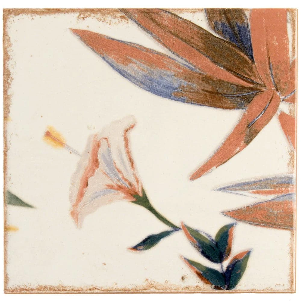 Angela Harris Sonata Decor 8 in. x 8 in. x 9mm Polished Ceramic Wall Tile (25 pieces / 10.76 sq. ft. / box) by Ivy Hill Tile - Image 7