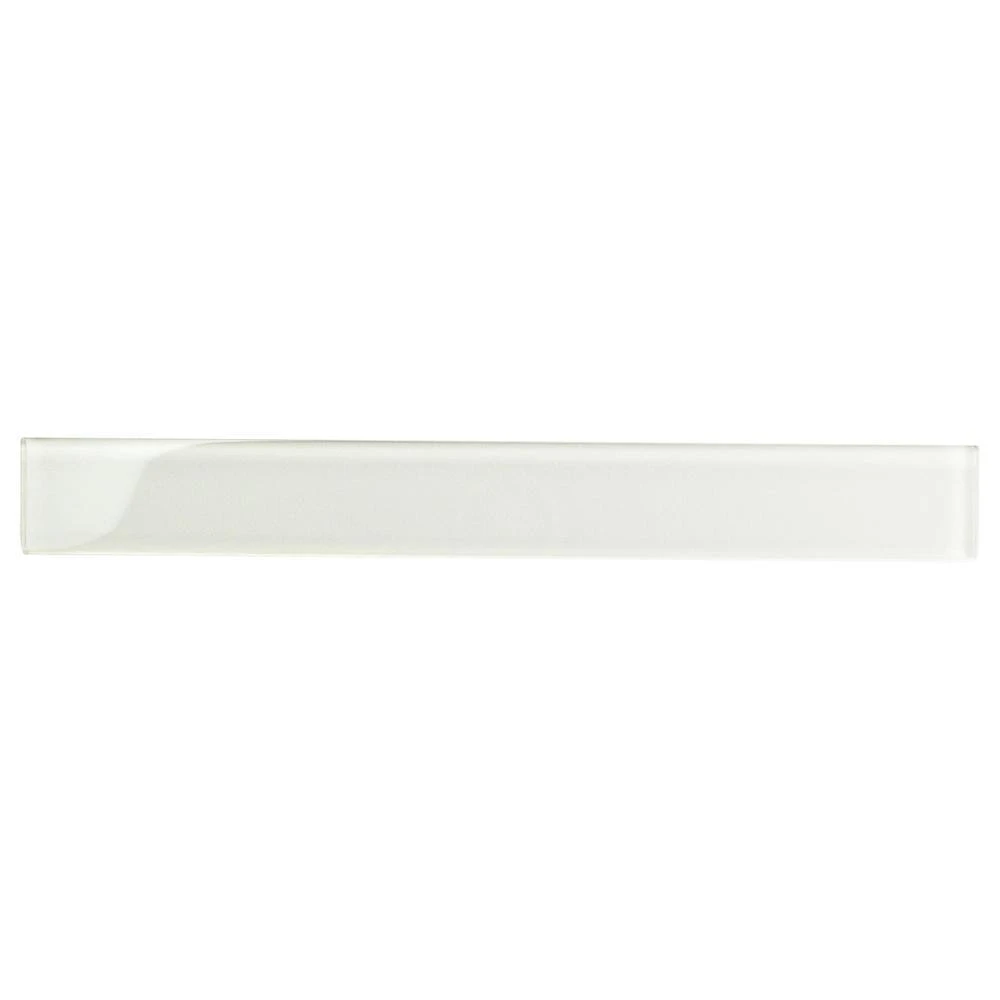 Contempo Vista Bright White 2 in. x 16 in. Polished Subway Glass Wall Tile by Ivy Hill Tile - Image 7