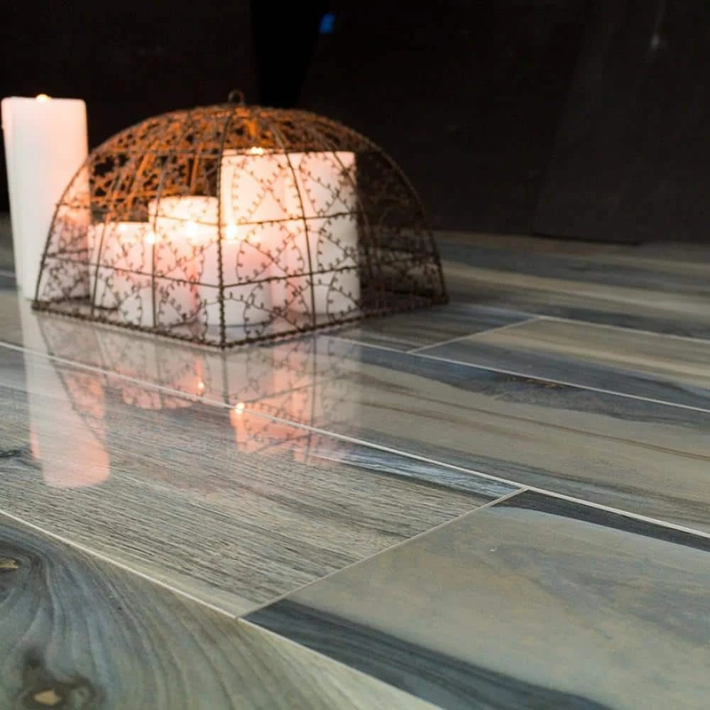 Rio Tiger Blue 8 in. x 48 in. Polished Porcelain Floor and Wall Tile ( 15.49 sq. ft.) by Ivy Hill Tile - Image 3