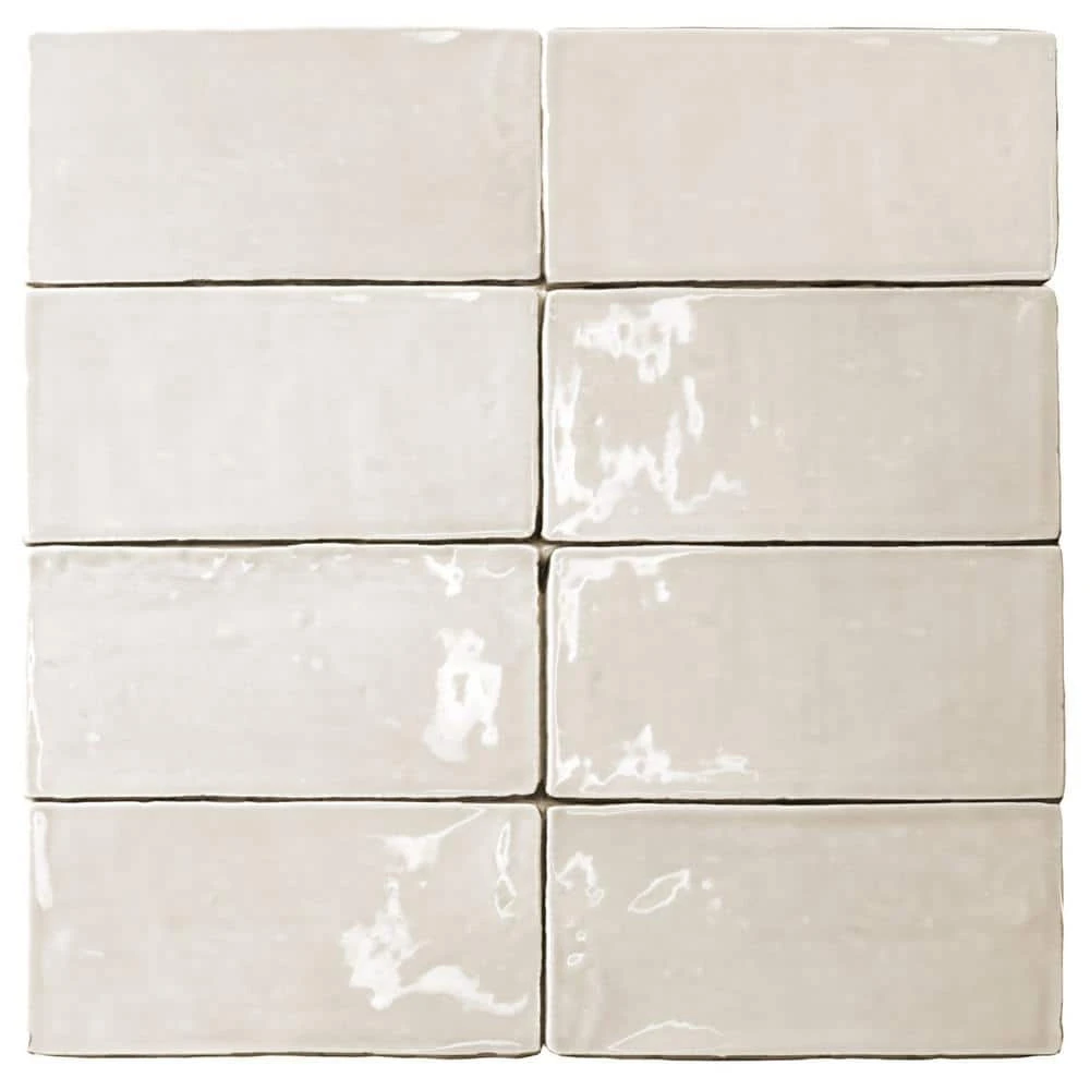 Catalina Vanilla 3 in. x 6 in. Polished Ceramic Subway Wall Tile (5.38 sq. ft./case) by Ivy Hill Tile - Image 6