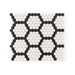 Hexagon Pattern White 9.875 in. x 11.375 in. Hexagon Matte Glass Mosaic Wall and Floor Tile (15.60 sq. ft./Case) by Jeffrey Court