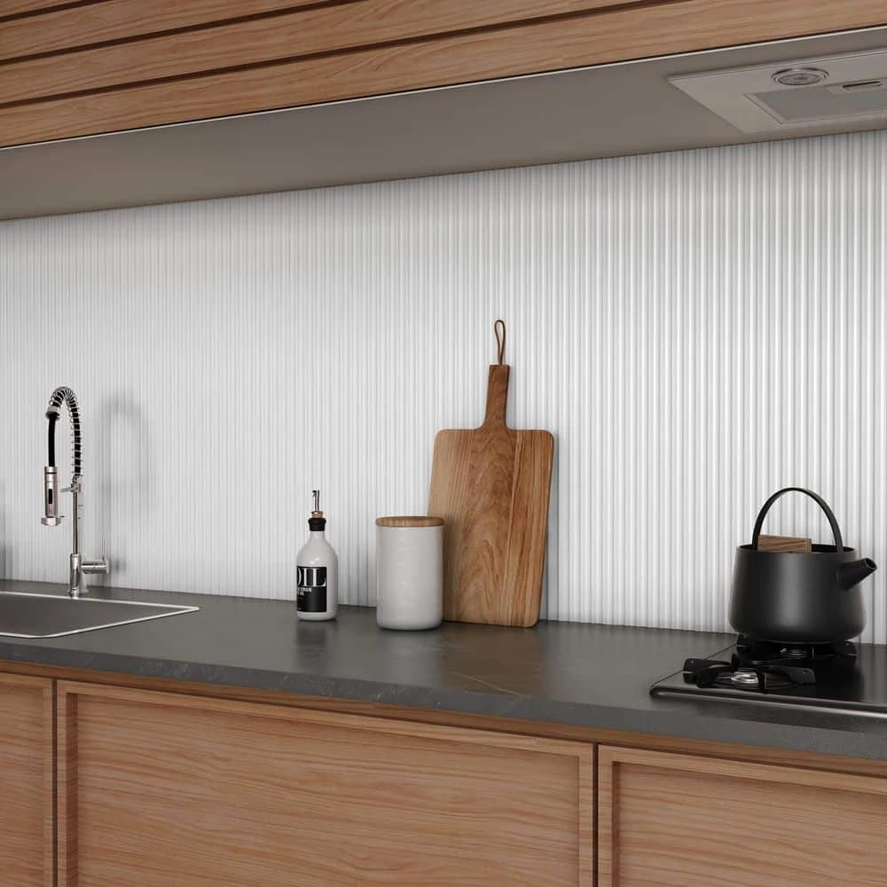 Linear White 11.41 in. x 35.37 in. Matte Ceramic Wall Tile (11.51 sq. ft./Case) by Ivy Hill Tile - Image 9