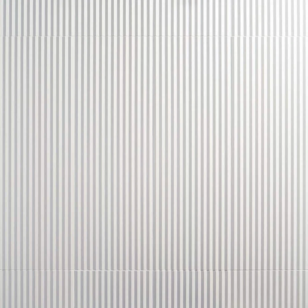 Linear White 11.41 in. x 35.37 in. Matte Ceramic Wall Tile (11.51 sq. ft./Case) by Ivy Hill Tile